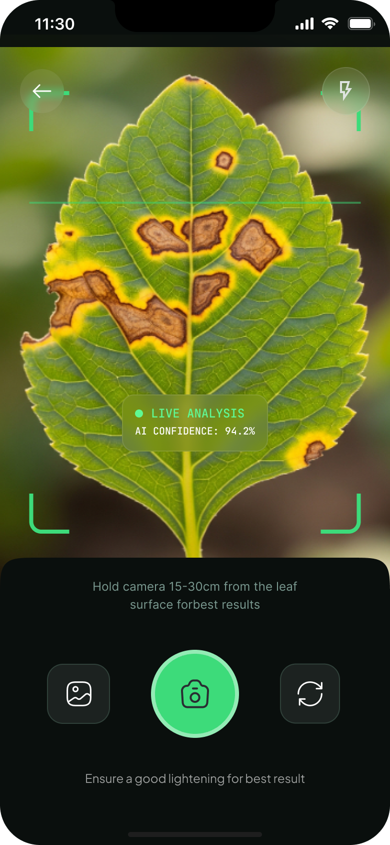 Cultivar app screen